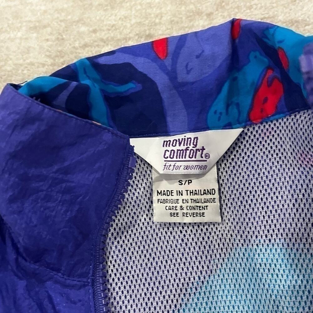 Vintage track jacket 80s color way swisher vented back large moving comfort - Picture 2 of 4